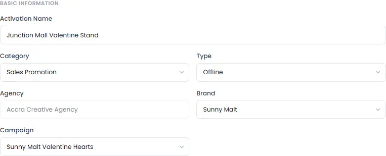 Basic information, and schedule and status